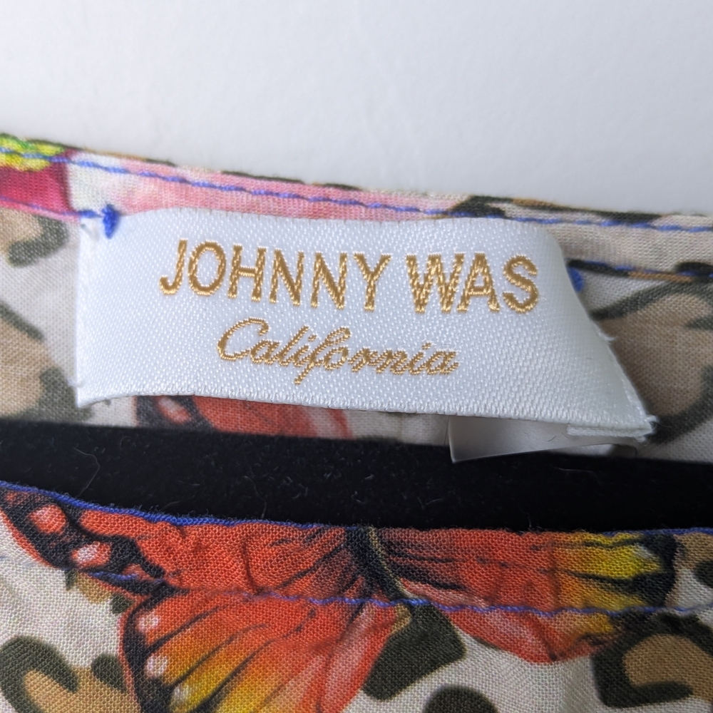 Johnny Was Fleur Kaftan Dress Flowy All Over Print Beach Fun Spring Coverup - Picture 2 of 8
